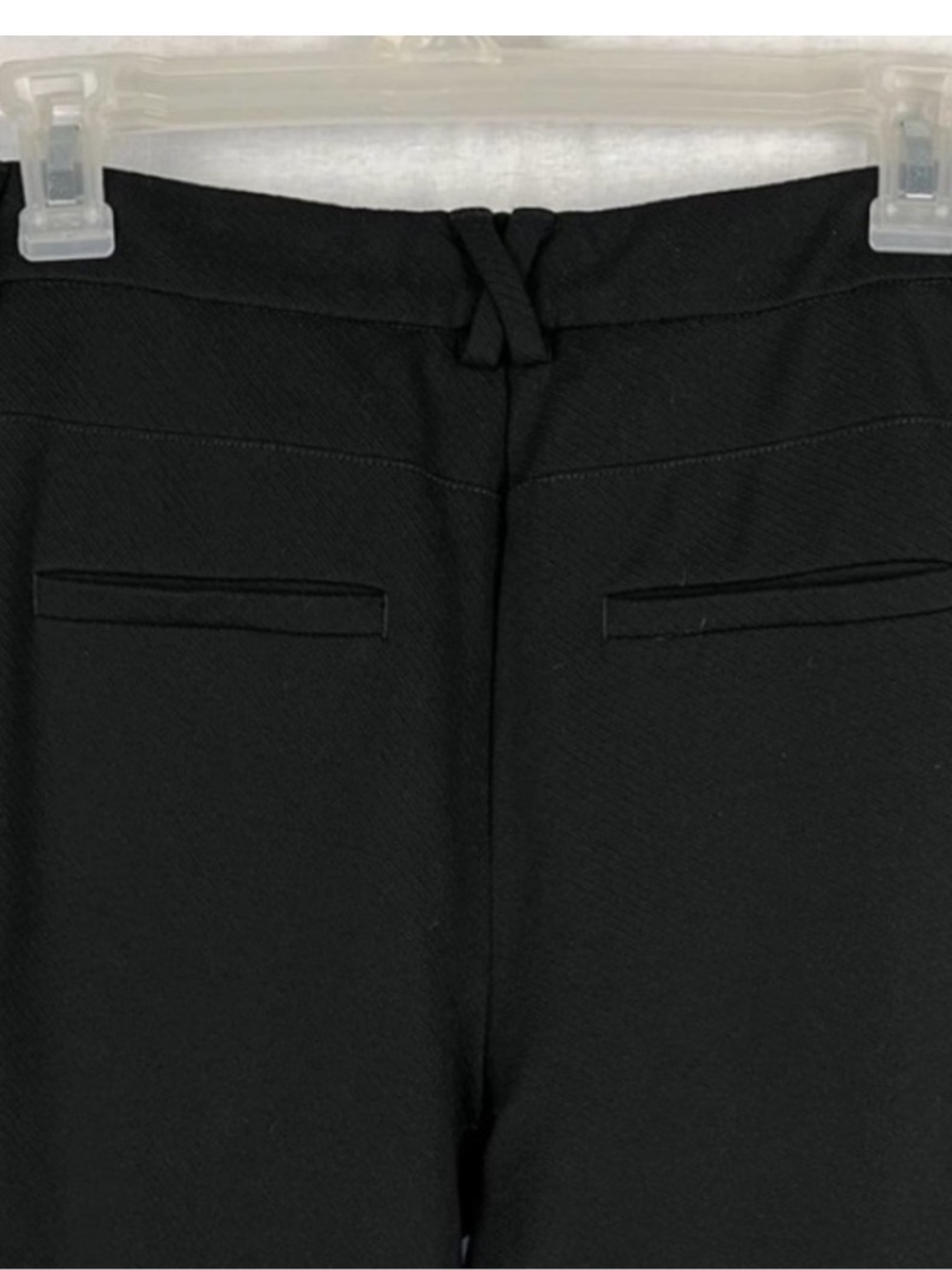 Anthropologie Essential Twill Flare Trouser Pants Black Size 8 - Picture 8 of 11